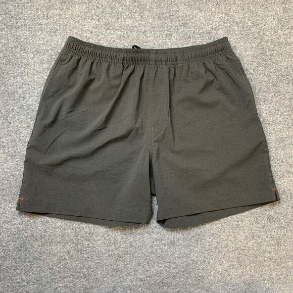 Chubbies Shorts Mens M Medium Charcoal Grey Mid Rise Elastic Waist Stretch Swim - Picture 2 of 13